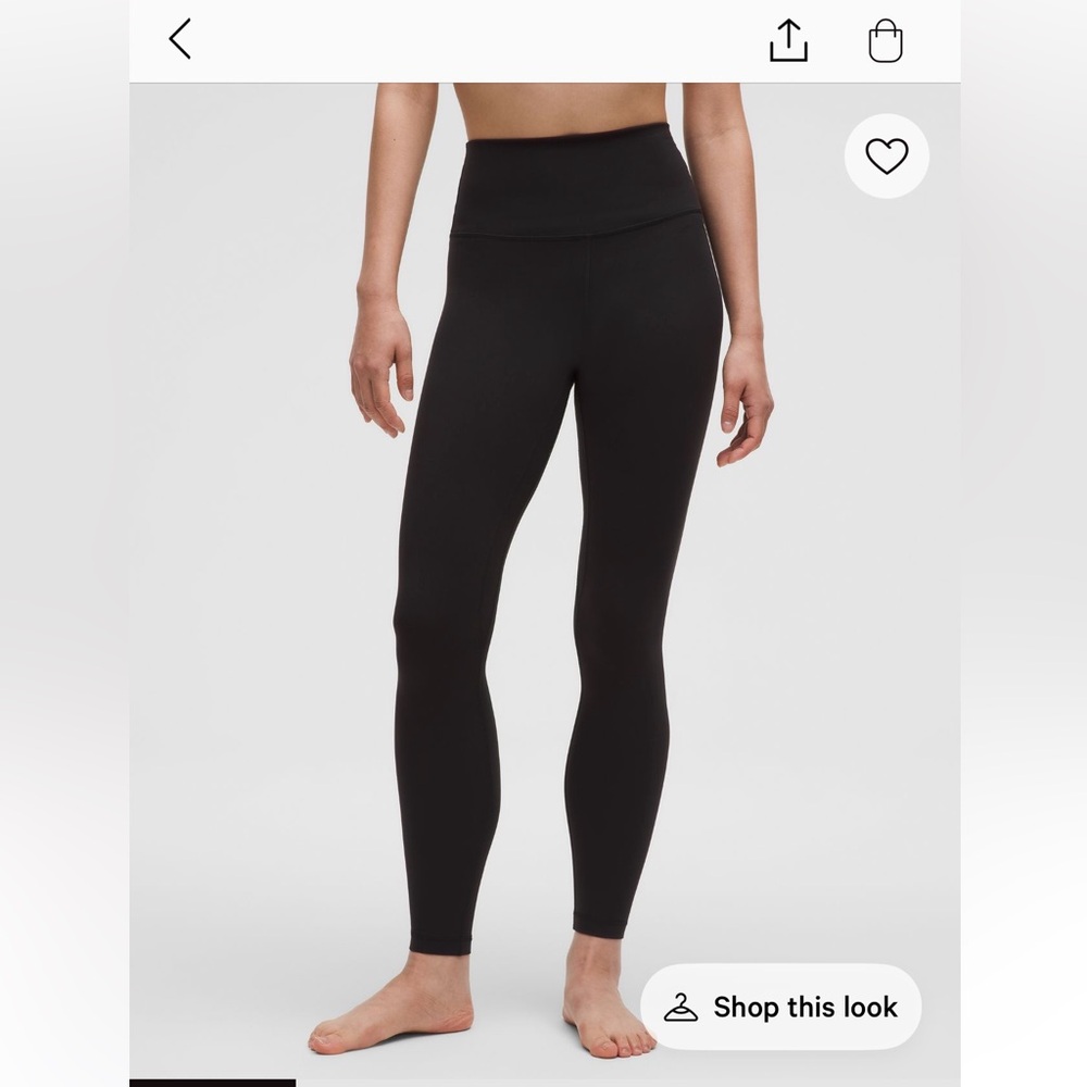 Lululemon Athletica Black Align Leggings 25 Inch - Picture 2 of 3